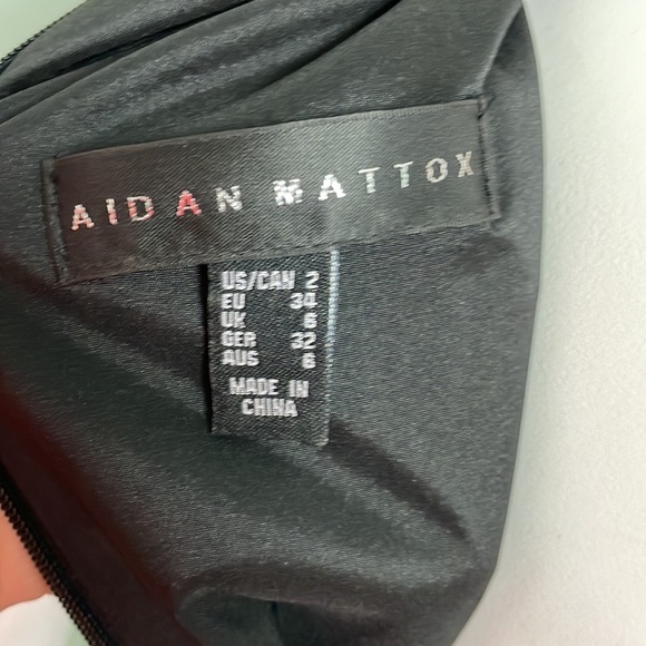 Aidan Mattox Embellished Black Dress size 2 - Picture 7 of 10